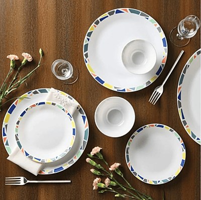 BOROSIL SOUP PLATE SET 2