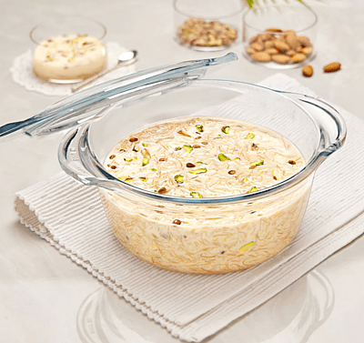 BOROSIL SS COOKFRESH TRI-PLY FLAT KADHAI WITH LID