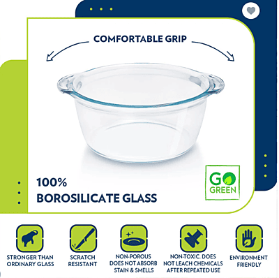 BOROSIL SS COOKFRESH TRI-PLY FLAT KADHAI WITH LID