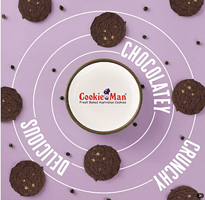 CookieMan Double Choc Chip Cookies-200g