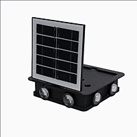 Brightness Built-in Lithium Battery Outdoor Garden Light 8LED