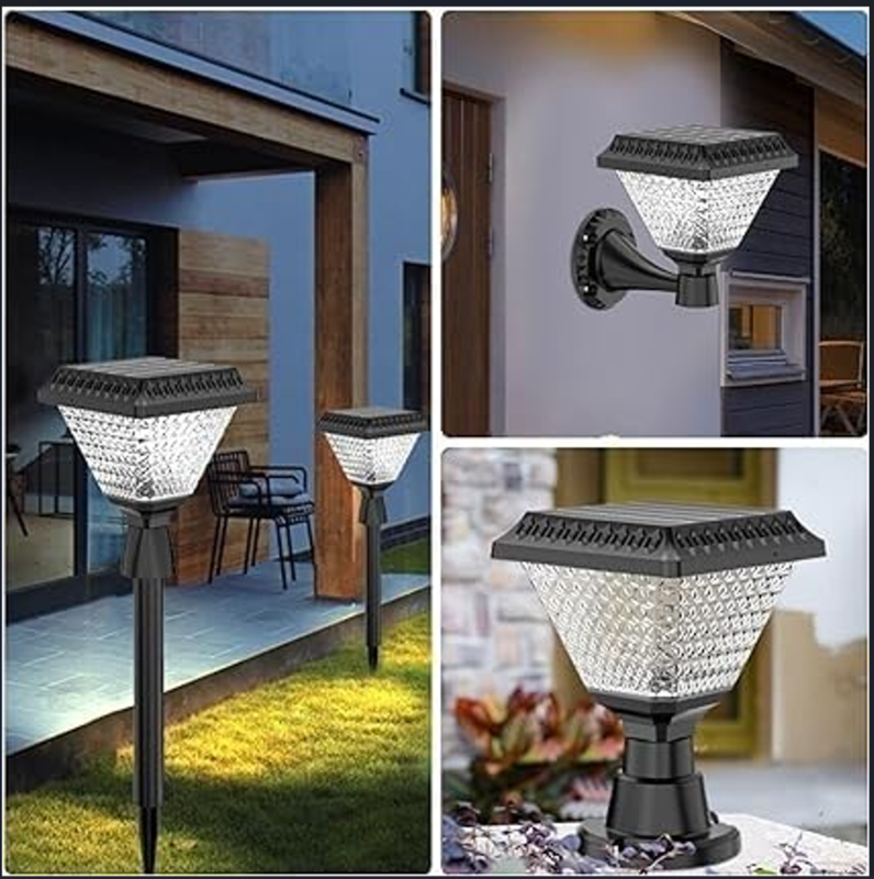 1 Feet RUBY GARDEN SPIKE Garden Wall Light Outdoor Solar Lamp Waterproof Wall Light Lawn Lamp Garden Decorative Street Light Column Lamp Outdoor Lighting
