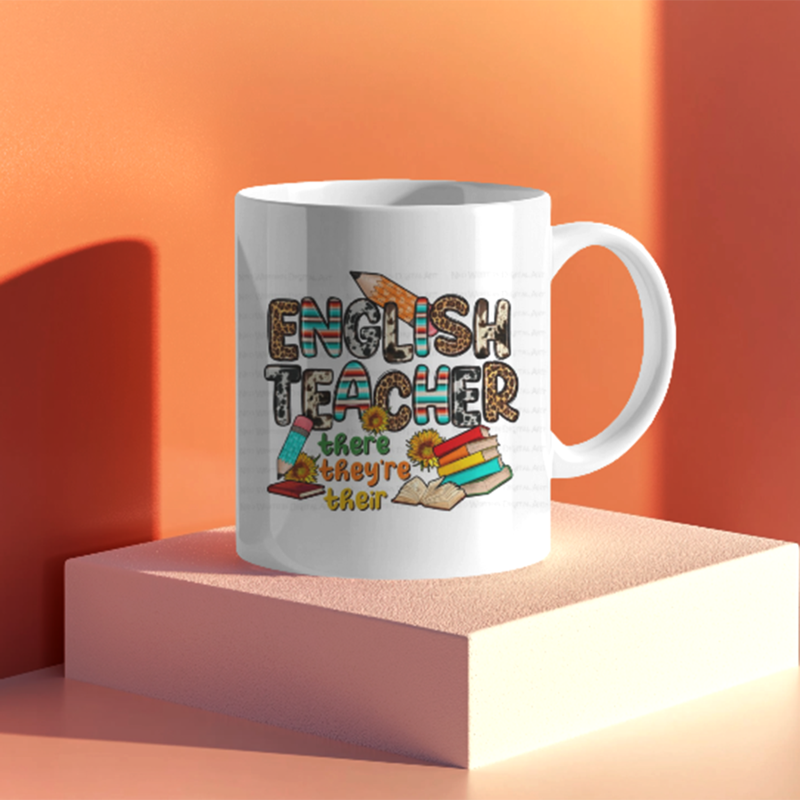 English Teacher Printed Ceramic Coffee Mug I Gift for Teacher| 325ml English Teacher Printed Ceramic Coffee Mug I Gift for Teacher| 325ml