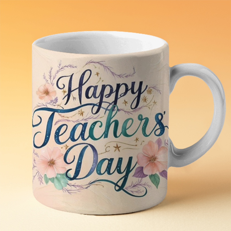 Teacher's Day Printed Ceramic Coffee Mug I Gift for Teacher| 325ml Teacher's Day Printed Ceramic Coffee Mug I Gift for Teacher| 325ml