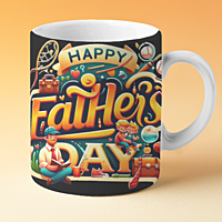 Happy Fathers Day Ceramic Coffee Mug - Best Gift for PAPA, Dad