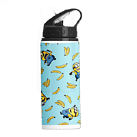 Printed Adventure Sipper: 600ml Aluminum Bottle for Boys
