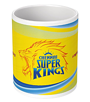 Printed CSK Logo Printed Mug for Boys Kids Girls Birthday Gift for Friends Mugs for IPL Cricket Lover MS Dhoni