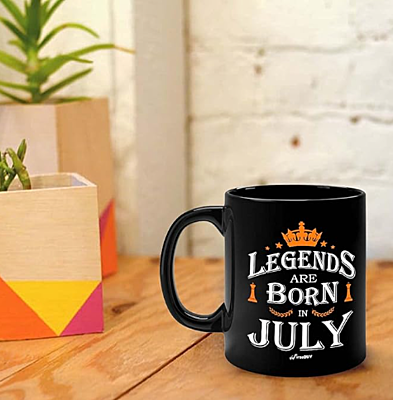 Printed Legends are Born in July Funny Printed Ceramic Coffee Mug for Men and Boys (Black) Printed Legends are Born in July Funny Printed Ceramic Coffee Mug for Men and Boys (Black)