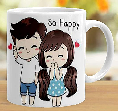 Printed So Happy Theme Printed Coffee Mug (325 Ml) - Gift for Friends,Family Printed So Happy Theme Printed Coffee Mug (325 Ml) - Gift for Friends,Family