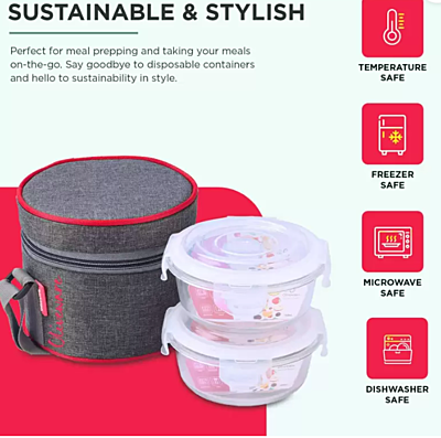 Olive ware Rocky Glass Lunch Box