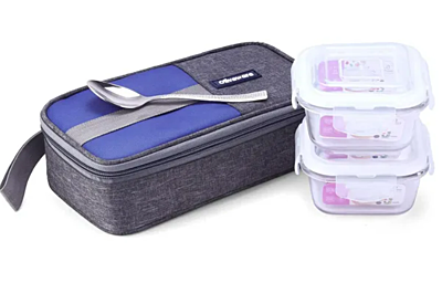 Olive ware Freshco Glass Lunch Box