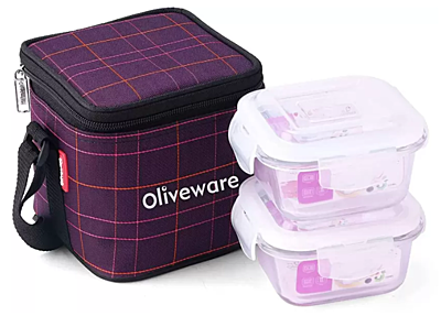 Olive ware Feast Glass Lunch Box