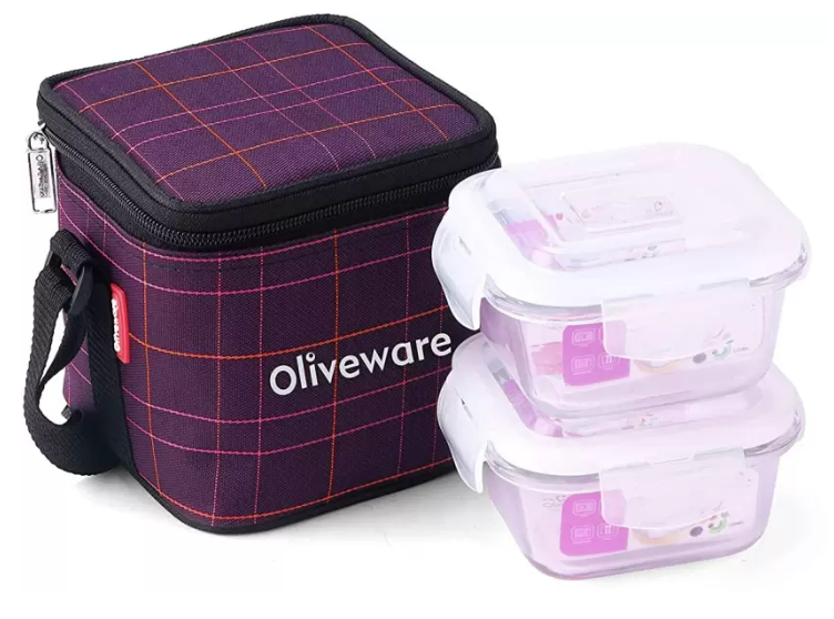 Olive ware Feast Glass Lunch Box