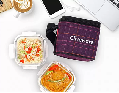 Olive ware Feast Glass Lunch Box