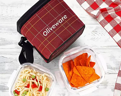 Olive ware Feast Glass Lunch Box
