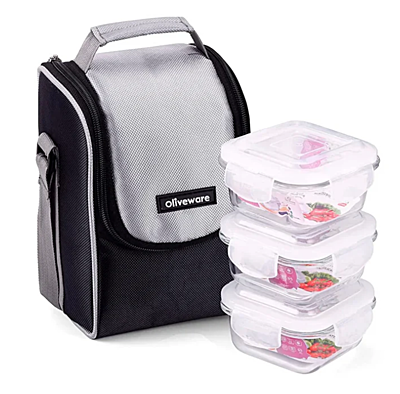 Olive ware Duke Glass Lunch Box