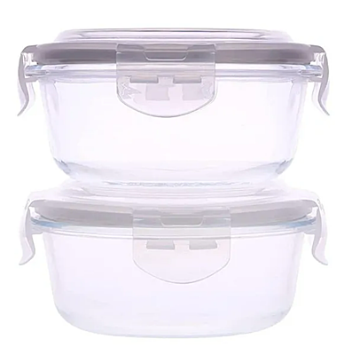 Olive ware Rio Glass Lunch Box
