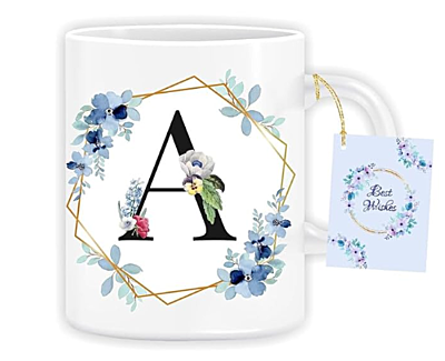 Printed A Alphabet Printed Coffee Mug with Colorful Awesome Design|Gifitng Mug for Loved Printed A Alphabet Printed Coffee Mug with Colorful Awesome Design|Gifitng Mug for Loved