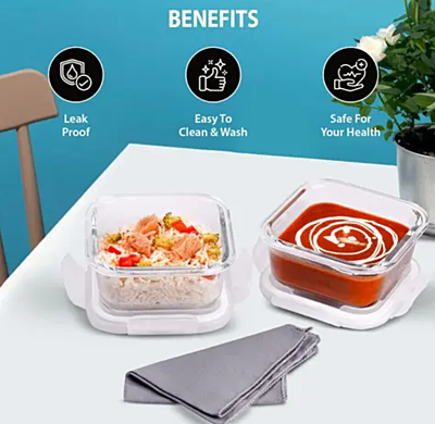 Olive ware Vegas Glass Lunch Box