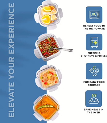 Olive ware Slick Glass Lunch Box