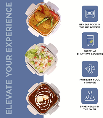 Olive ware Eathen Glass Lunch Box