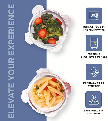 Olive ware Delta Glass Lunch Box