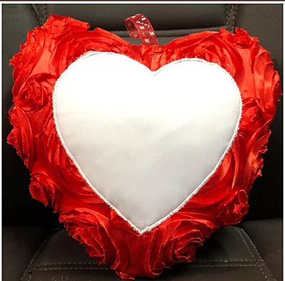 Printed Red Rose Petal Heart Shape Personalized Cushion, Digital Printed Cushion, Sublimation Printing Printed Red Rose Petal Heart Shape Personalized Cushion, Digital Printed Cushion, Sublimation Printing