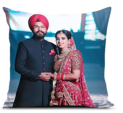 Printed Photo Cushion/Pillow, Rakhi with Filler (16x16 inches, Multicolour) Printed Photo Cushion/Pillow, Rakhi with Filler (16x16 inches, Multicolour)