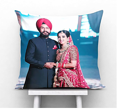 Printed Photo Cushion/Pillow, Rakhi with Filler (16x16 inches, Multicolour) Printed Photo Cushion/Pillow, Rakhi with Filler (16x16 inches, Multicolour)