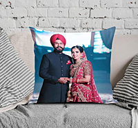 Printed Photo Cushion/Pillow, Rakhi with Filler (16x16 inches, Multicolour)
