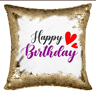 Printed Magical Golden Gifts Cushion with 1 Photo Size (Standard, 16 x 16 Inches) Printed Magical Golden Gifts Cushion with 1 Photo Size (Standard, 16 x 16 Inches)