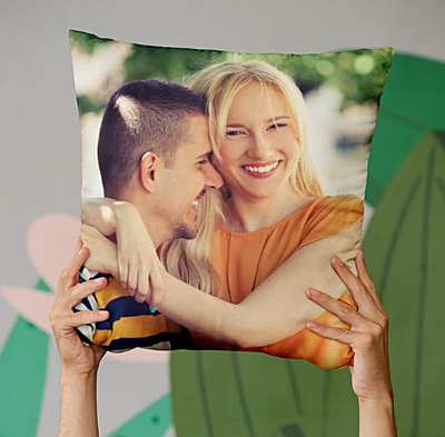 Printed Photo Pillow/Cushion - Cushion Cover With Filler, White, Set Of 1, Satin, 12X12 Inches Printed Photo Pillow/Cushion - Cushion Cover With Filler, White, Set Of 1, Satin, 12X12 Inches
