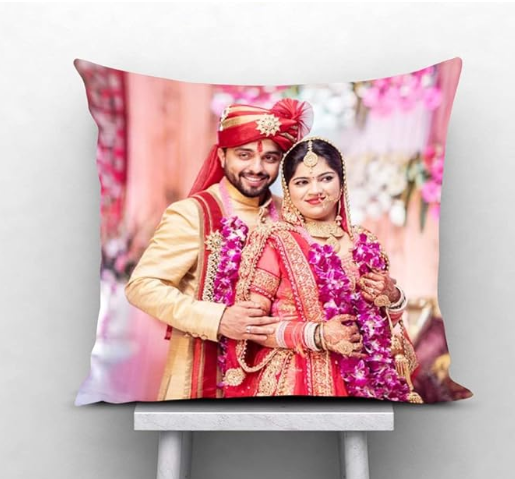 Printed Photo Cushion/Pillow with Filler. Size:- 12X12 Inches, Color:- Multi, Style 1 Printed Photo Cushion/Pillow with Filler. Size:- 12X12 Inches, Color:- Multi, Style 1