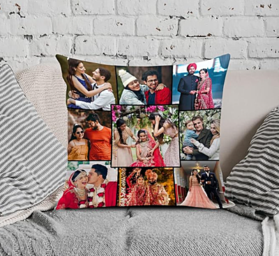 Printed Photo Cushion/Pillow with Filler (Size:- 12x12 inches, Multicolor) Printed Photo Cushion/Pillow with Filler (Size:- 12x12 inches, Multicolor)