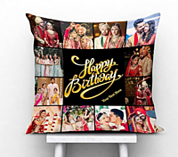 Printed  Photo Cushion/Pillow with Filler (Multicolour, 12x12 Inches, Style 25)