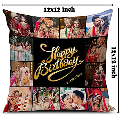 Printed Photo Cushion/Pillow with Filler (Multicolour, 12x12 Inches, Style 25) Printed Photo Cushion/Pillow with Filler (Multicolour, 12x12 Inches, Style 25)