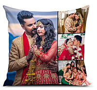 Printed Photo Cushion/Pillow For Gift To Husband,Wife,Mother,Rakhi With Filler. Size:- 12X12 Inches, Colour:- Multi, Style 22