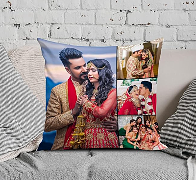 Printed Photo Cushion/Pillow For Gift To Husband,Wife,Mother,Rakhi With Filler. Size:- 12X12 Inches, Colour:- Multi, Style 22 Printed Photo Cushion/Pillow For Gift To Husband,Wife,Mother,Rakhi With Filler. Size:- 12X12 Inches, Colour:- Multi, Style 22