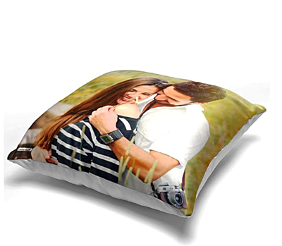 Printed Satin Personalized Photo Pillow (White, 12x12-inch) Printed Satin Personalized Photo Pillow (White, 12x12-inch)