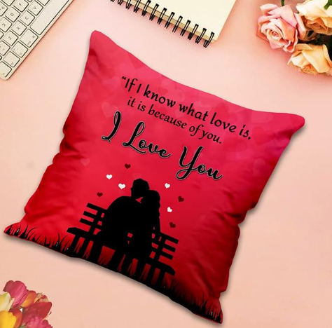 Printed YOU Love Gift for Girls, Love Cushion Gift for Wife, Romantic Gift for Husband On Birthday Gift, Love Gift, Valentine's Gift (Size 12 * 12 Inch) Printed YOU Love Gift for Girls, Love Cushion Gift for Wife, Romantic Gift for Husband On Birthday Gift, Love Gift, Valentine's Gift (Size 12 * 12 Inch)