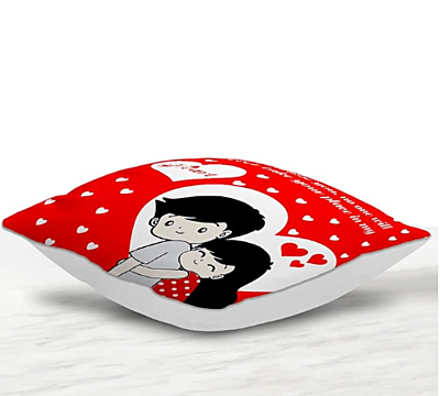 Printed I Promise You Polyester Cushion Cover for Valentines Day | Gift for Couples on Love Day, Best for Girlfriend Printed I Promise You Polyester Cushion Cover for Valentines Day | Gift for Couples on Love Day, Best for Girlfriend