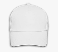 Printed White Caps with Your Name, Logo, Company Name,  Branding Caps with Adjustable Strap for Boy Girl