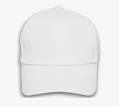 Printed White Caps with Your Name, Logo, Company Name, Branding Caps with Adjustable Strap for Boy Girl Printed White Caps with Your Name, Logo, Company Name, Branding Caps with Adjustable Strap for Boy Girl