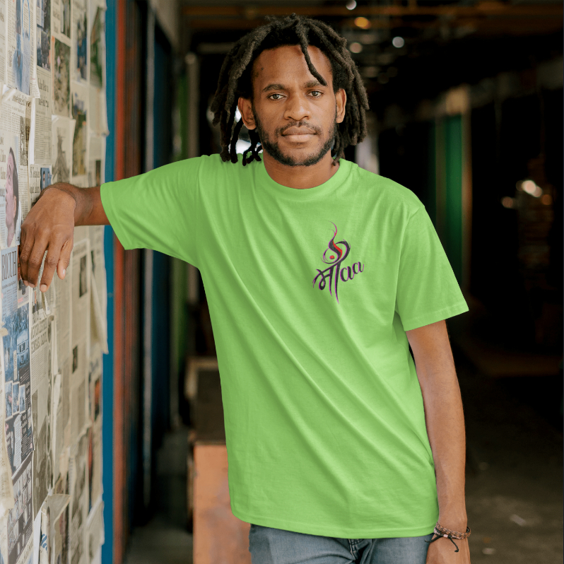 Squareknot -Maa Love Text Printed Light Green T-shirt |Cotton Tshirt |Maa Print Squareknot -Maa Love Text Printed Light Green T-shirt |Cotton Tshirt |Maa Print