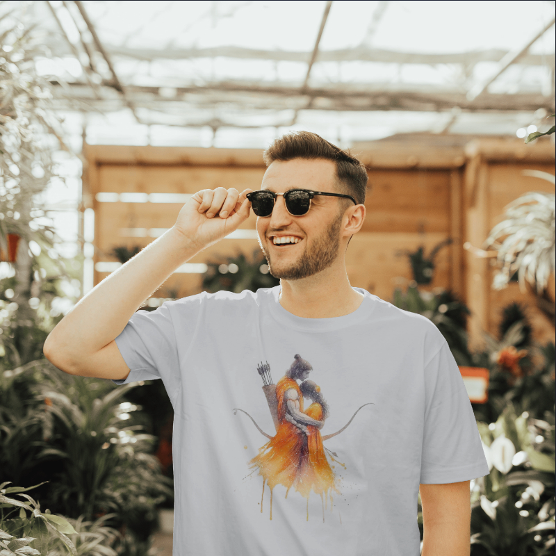 Printed seetha raman photo Printed Polycotton T-Shirts for Men - Round Neck, Half Sleeves Printed seetha raman photo Printed Polycotton T-Shirts for Men - Round Neck, Half Sleeves