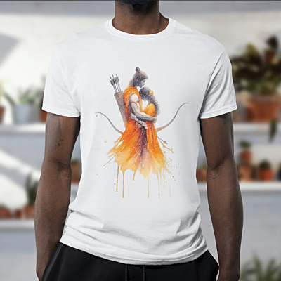 Printed seetha raman photo Printed Polycotton T-Shirts for Men - Round Neck, Half Sleeves Printed seetha raman photo Printed Polycotton T-Shirts for Men - Round Neck, Half Sleeves