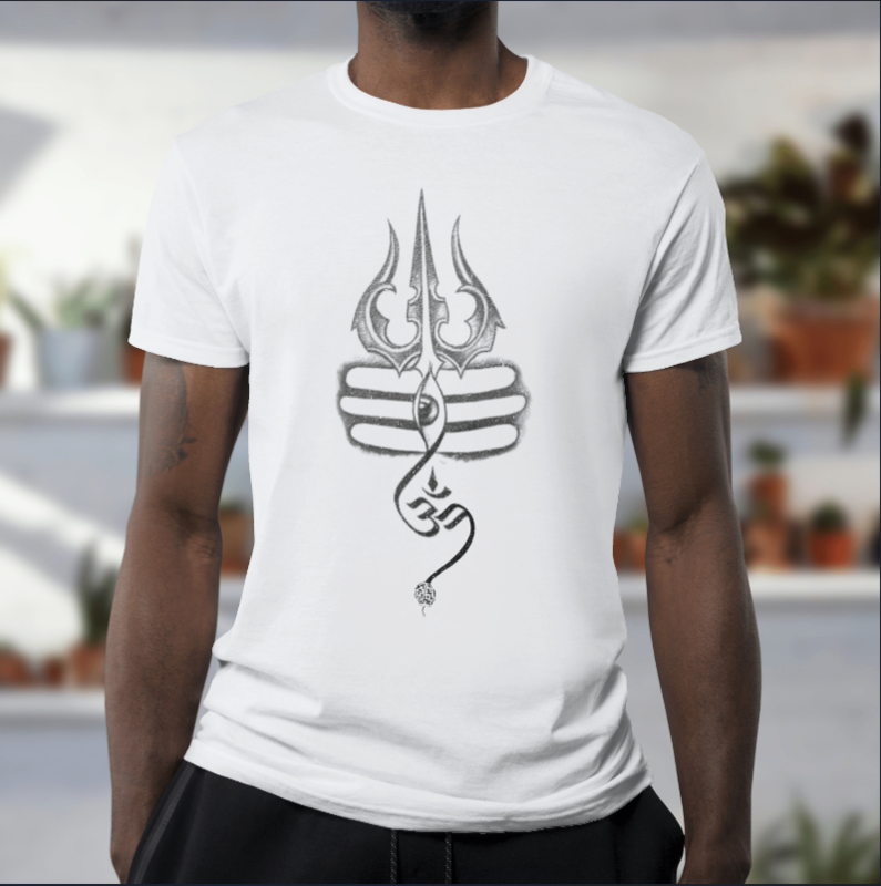 Trishul Lord Shiva Printed T-Sharts For Whitecolor Tshirt Printed Trishul Lord Shiva Printed T-Sharts For Whitecolor Tshirt Printed