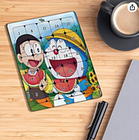 Wooden Puzzle Doremon & Nobita Jigsaw - Fun Educational Puzzle for Kids and Adults, MDF, 6x6 Inches | Activities, and Gift Ideas
