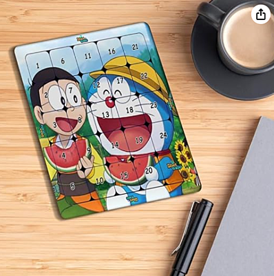 Wooden Puzzle Doremon & Nobita Jigsaw - Fun Educational Puzzle for Kids and Adults, MDF, 6x6 Inches | Activities, and Gift Ideas Wooden Puzzle Doremon & Nobita Jigsaw - Fun Educational Puzzle for Kids and Adults, MDF, 6x6 Inches | Activities, and Gift Ideas