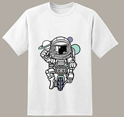 Sublimation Printed T-Shirt AirDrop Relaxed Fit Astronaut T-Shirt for Men Sublimation Printed T-Shirt AirDrop Relaxed Fit Astronaut T-Shirt for Men